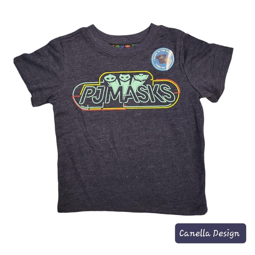 PJMasks glow in the dark print boys T-shirt